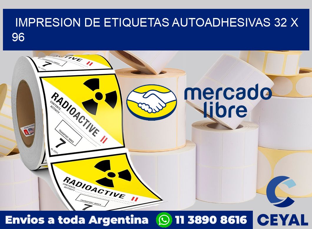 impresion de etiquetas autoadhesivas 32 x 96
