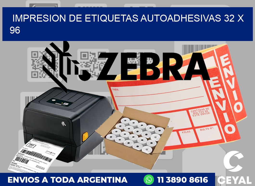 impresion de etiquetas autoadhesivas 32 x 96