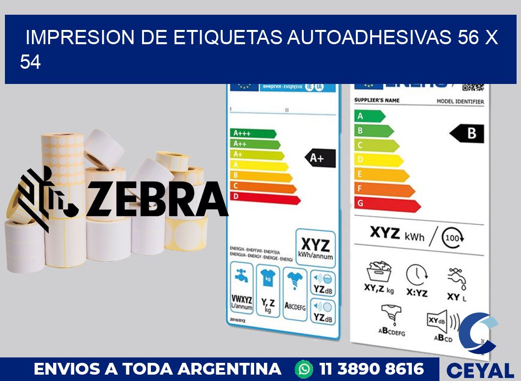 impresion de etiquetas autoadhesivas 56 x 54