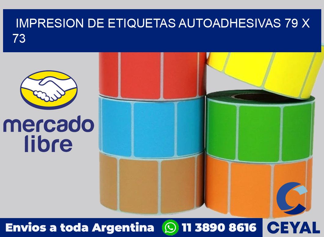 impresion de etiquetas autoadhesivas 79 x 73