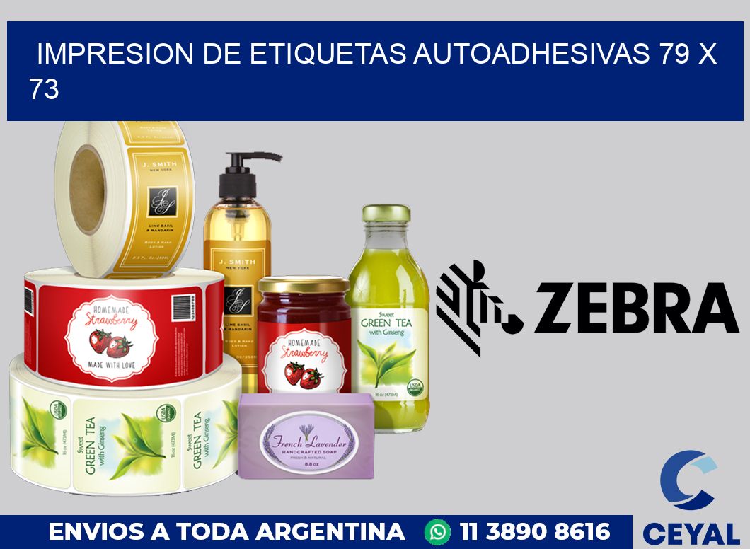 impresion de etiquetas autoadhesivas 79 x 73