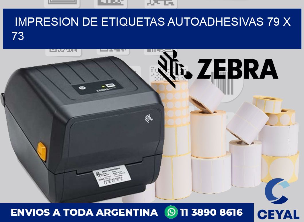 impresion de etiquetas autoadhesivas 79 x 73