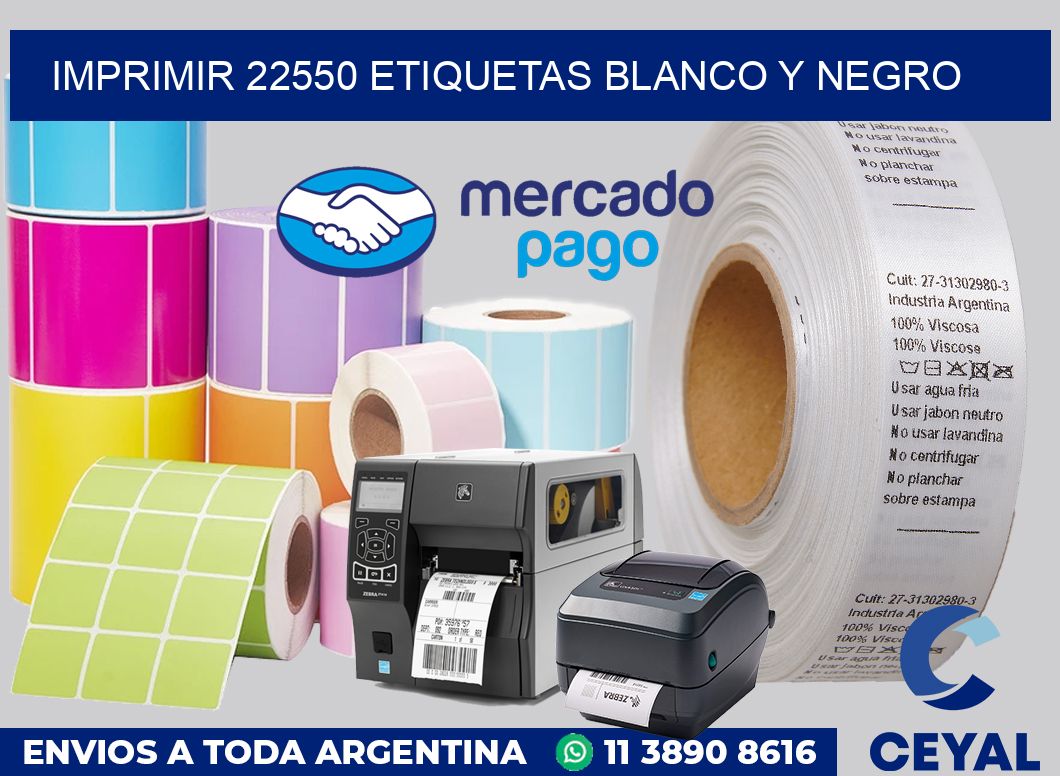 imprimir 22550 etiquetas blanco y negro