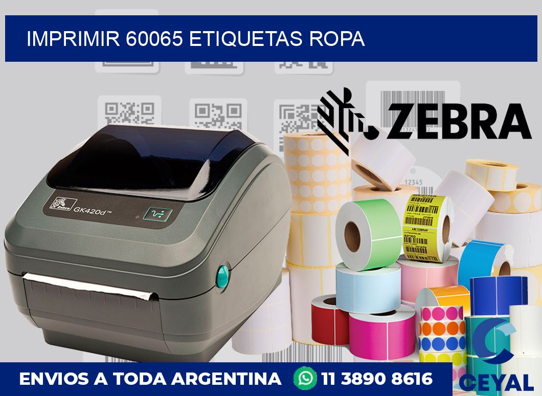 imprimir 60065 etiquetas ropa
