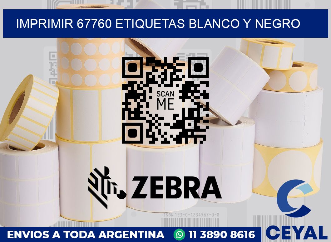imprimir 67760 etiquetas blanco y negro