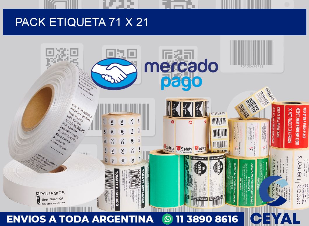 pack etiqueta 71 x 21
