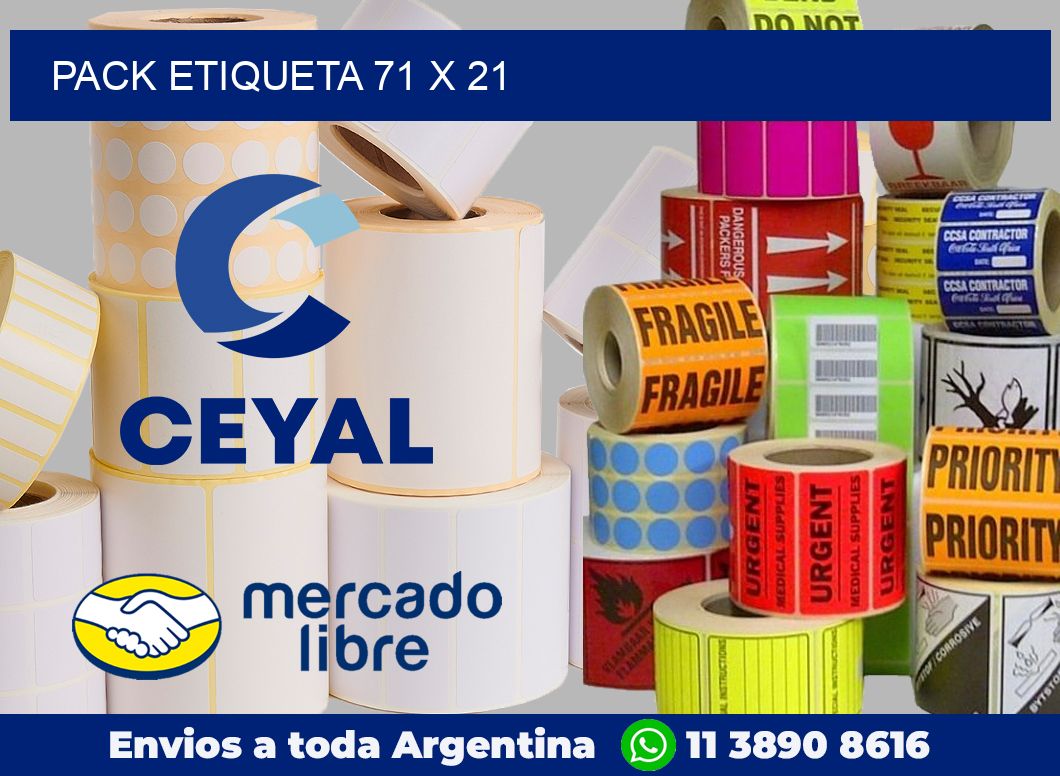 pack etiqueta 71 x 21