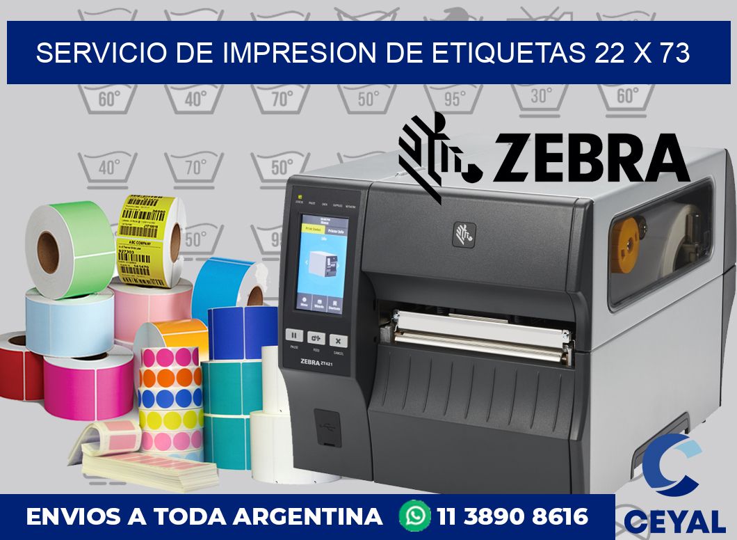 servicio de impresion de etiquetas 22 x 73