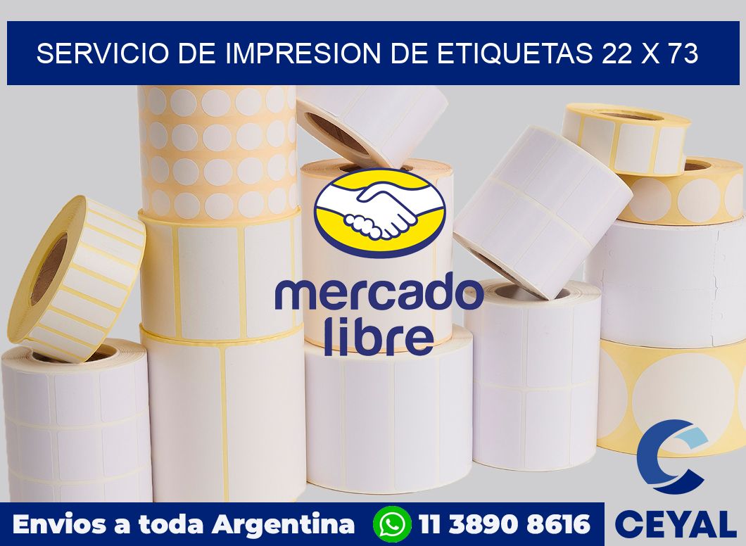 servicio de impresion de etiquetas 22 x 73