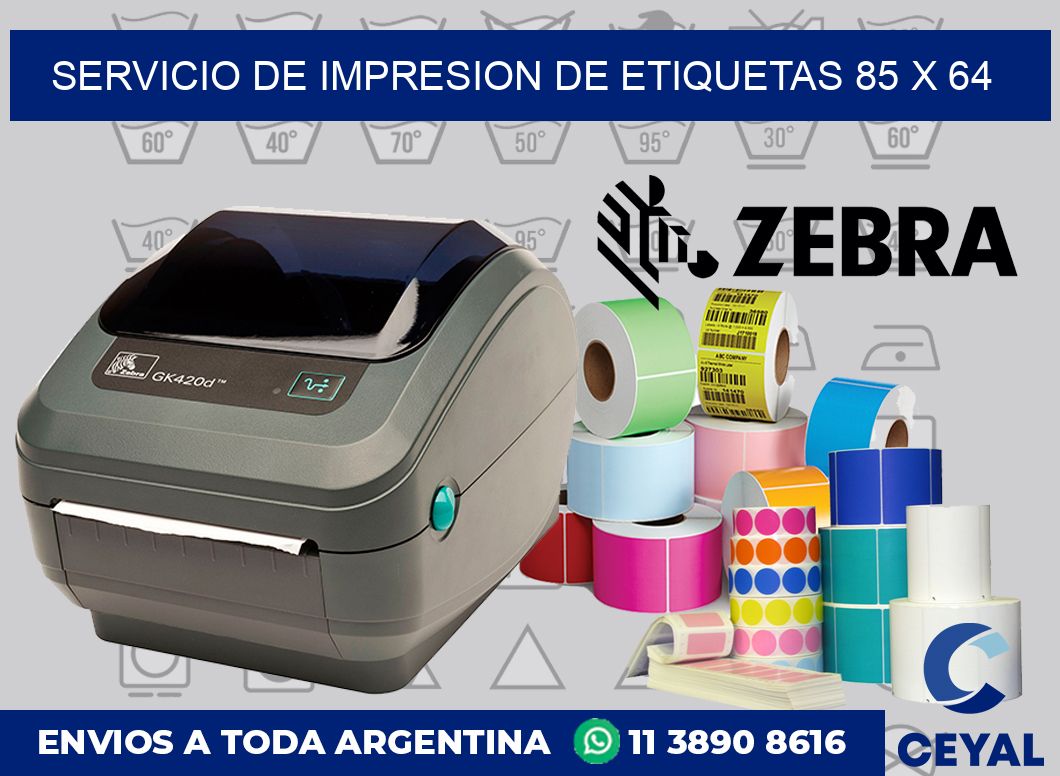 servicio de impresion de etiquetas 85 x 64