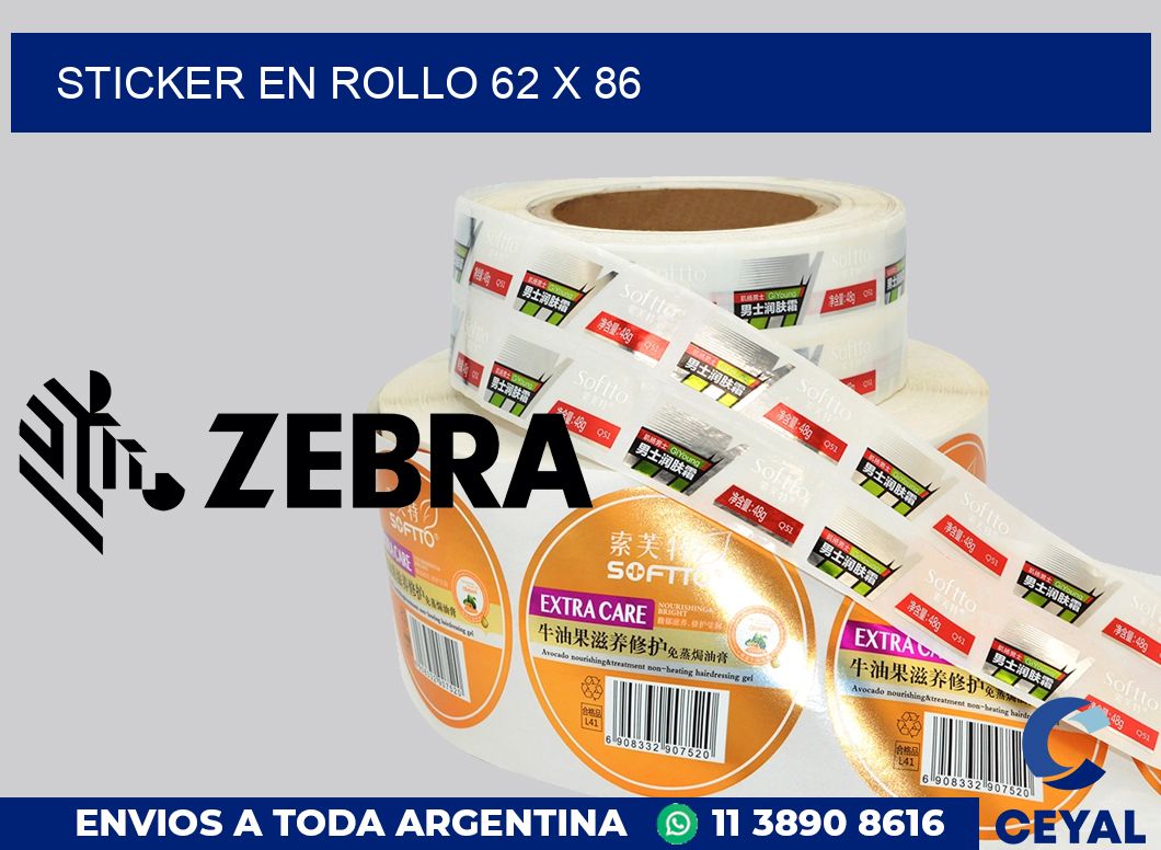 sticker en rollo 62 x 86