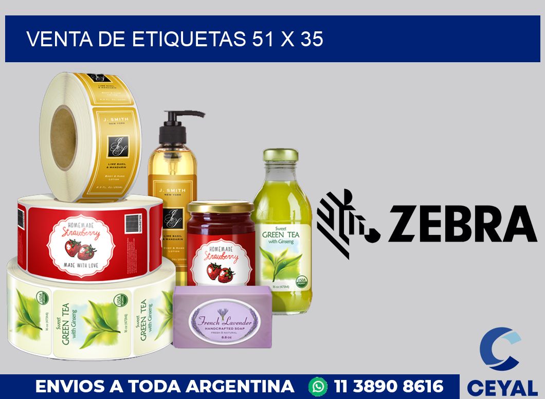 venta de etiquetas 51 x 35