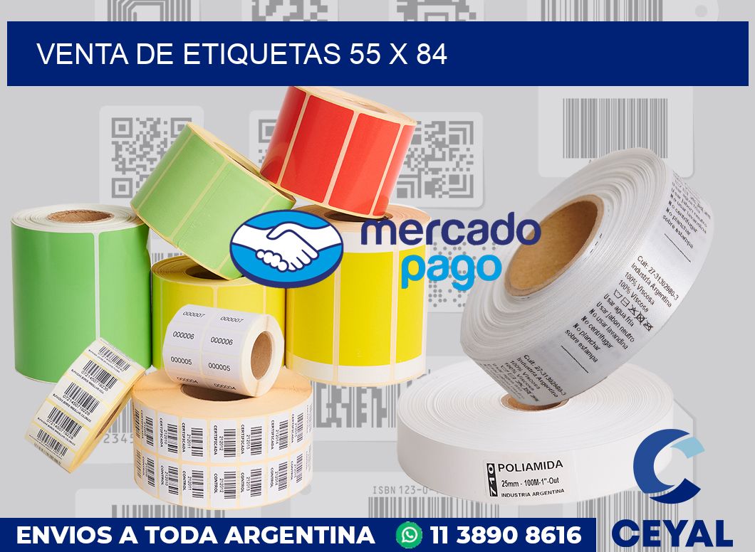 venta de etiquetas 55 x 84