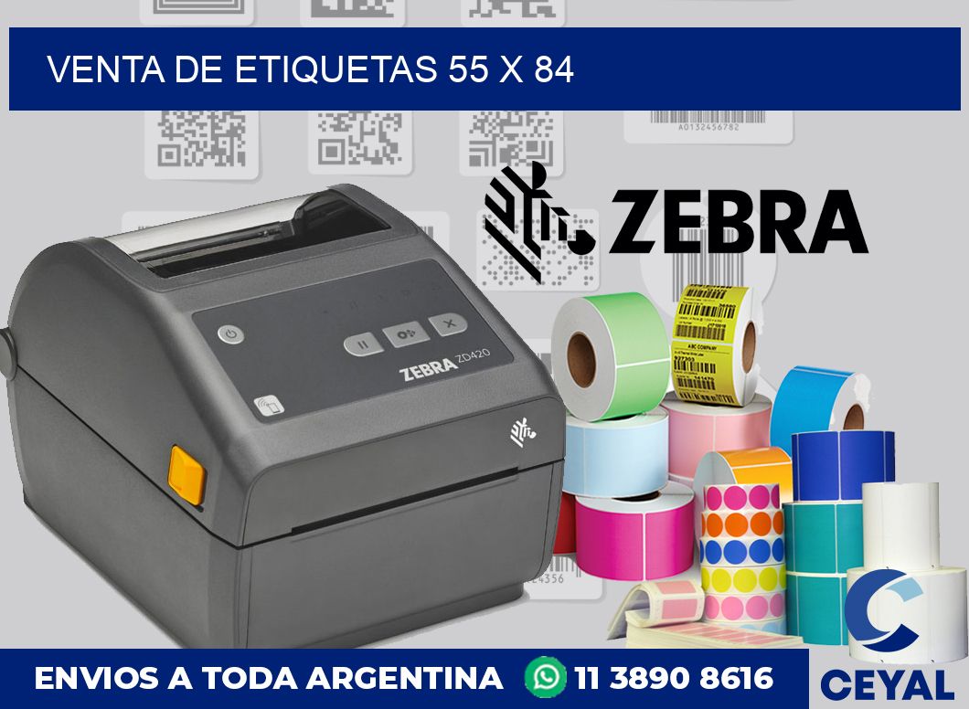 venta de etiquetas 55 x 84