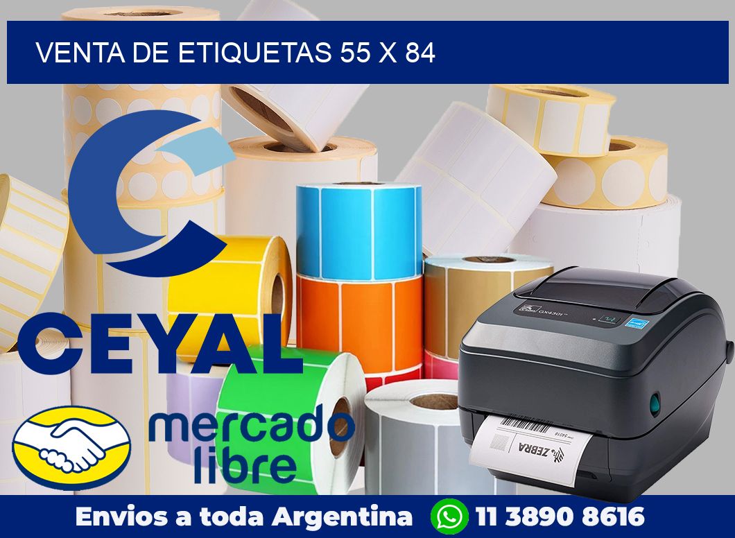 venta de etiquetas 55 x 84