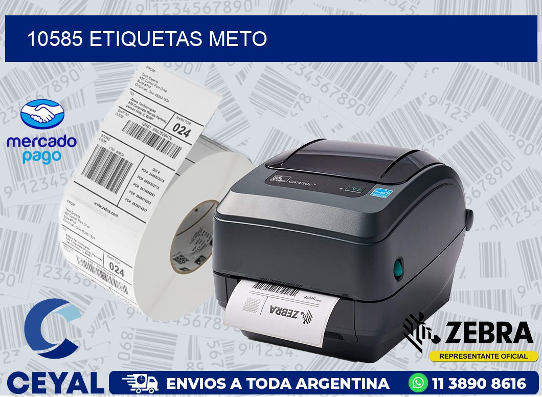 10585 ETIQUETAS METO