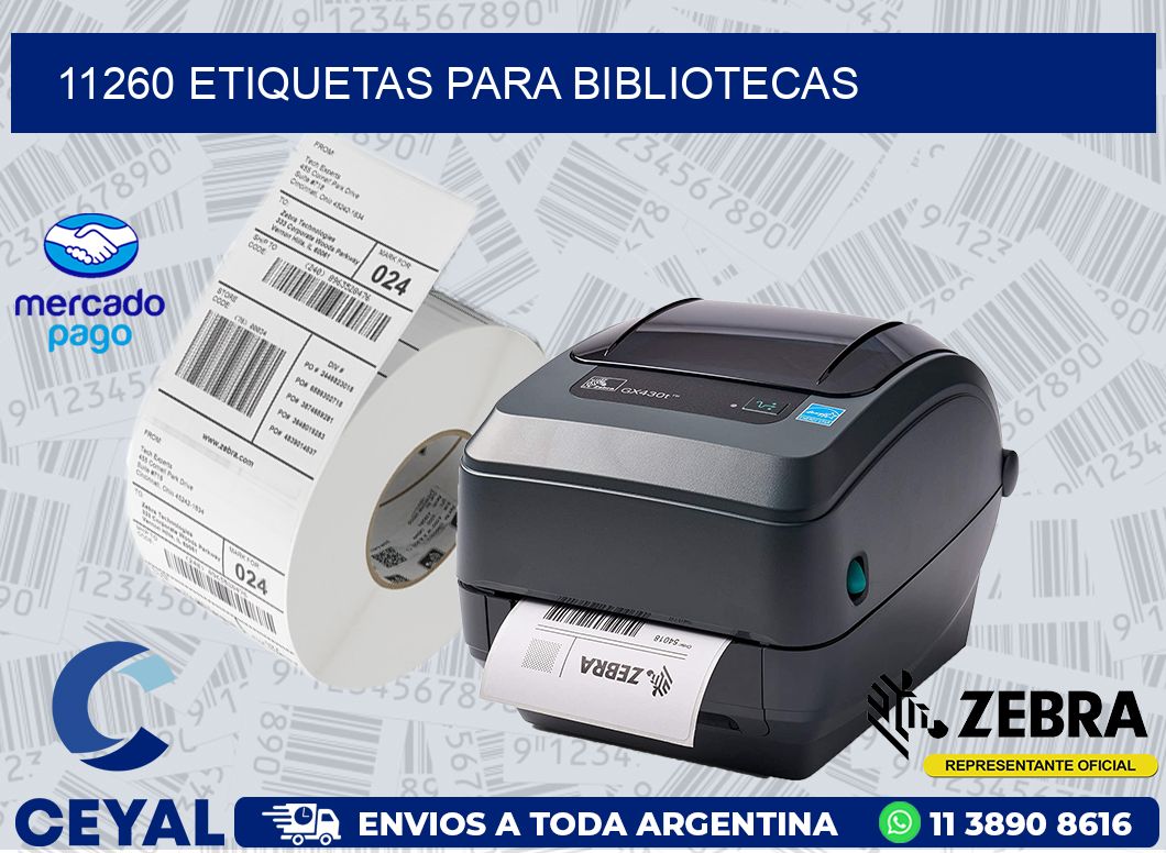 11260 ETIQUETAS PARA BIBLIOTECAS