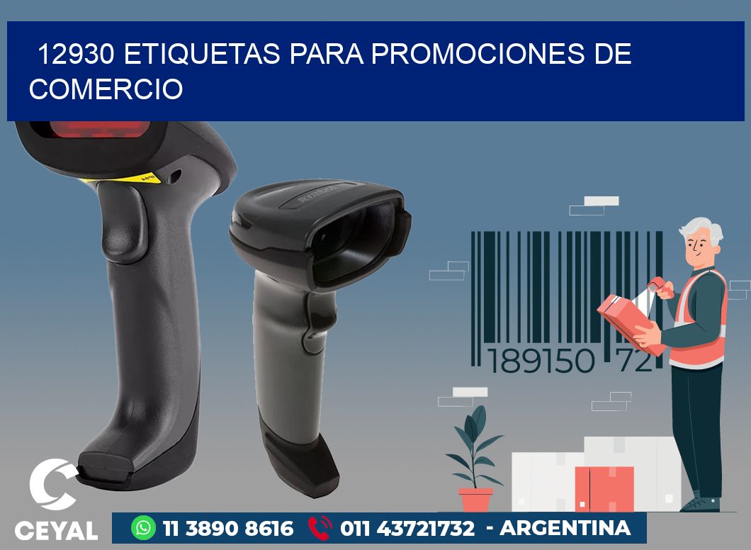 12930 ETIQUETAS PARA PROMOCIONES DE COMERCIO