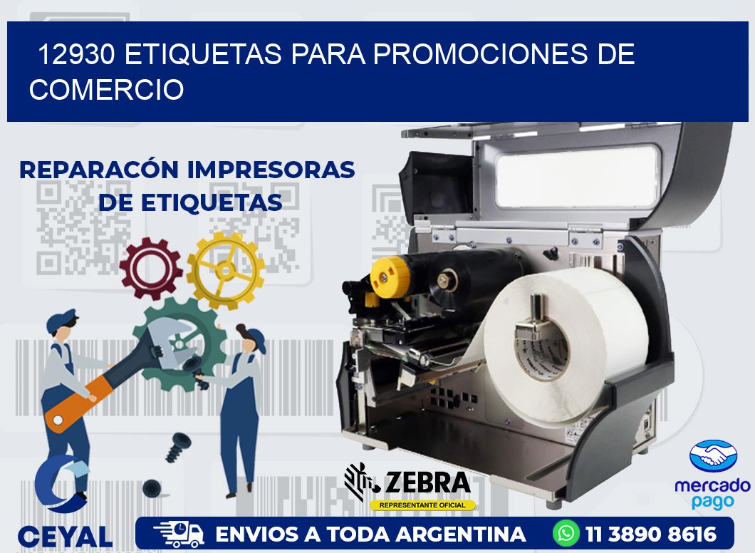 12930 ETIQUETAS PARA PROMOCIONES DE COMERCIO
