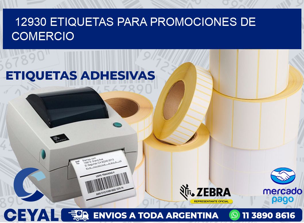 12930 ETIQUETAS PARA PROMOCIONES DE COMERCIO