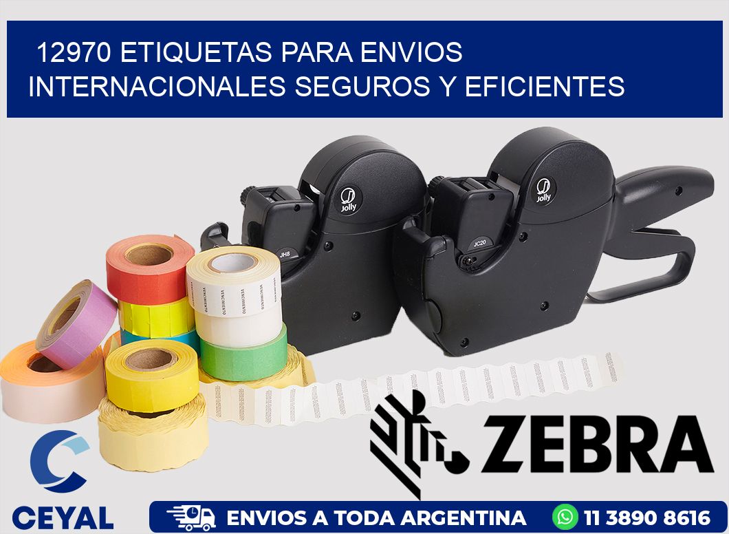 12970 ETIQUETAS PARA ENVIOS INTERNACIONALES SEGUROS Y EFICIENTES