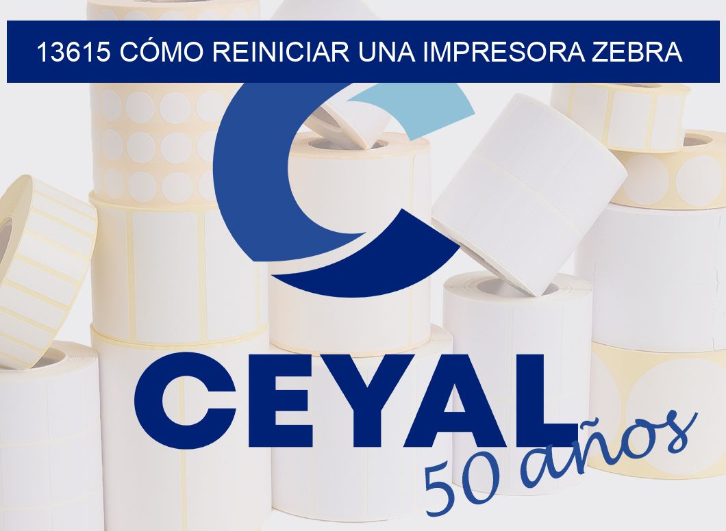 13615 CÓMO REINICIAR UNA IMPRESORA ZEBRA