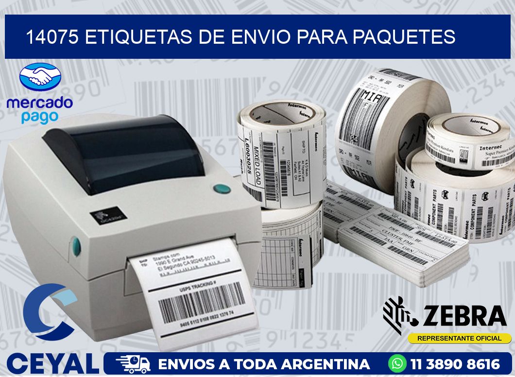 14075 ETIQUETAS DE ENVIO PARA PAQUETES