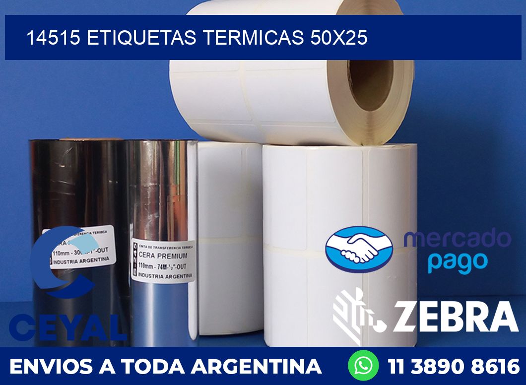 14515 ETIQUETAS TERMICAS 50X25