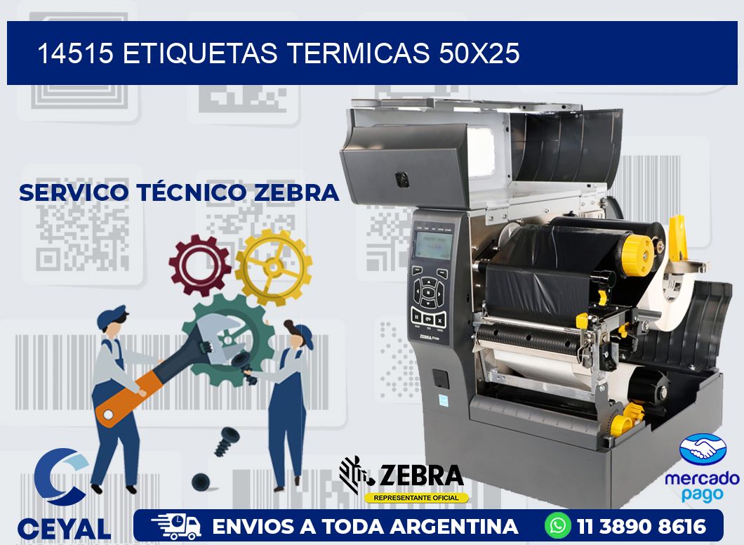 14515 ETIQUETAS TERMICAS 50X25