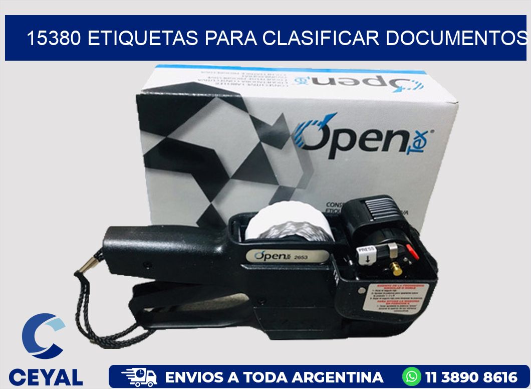 15380 ETIQUETAS PARA CLASIFICAR DOCUMENTOS