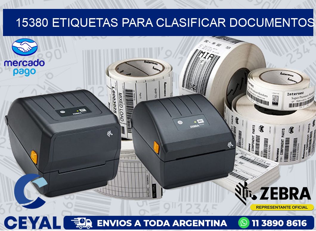 15380 ETIQUETAS PARA CLASIFICAR DOCUMENTOS