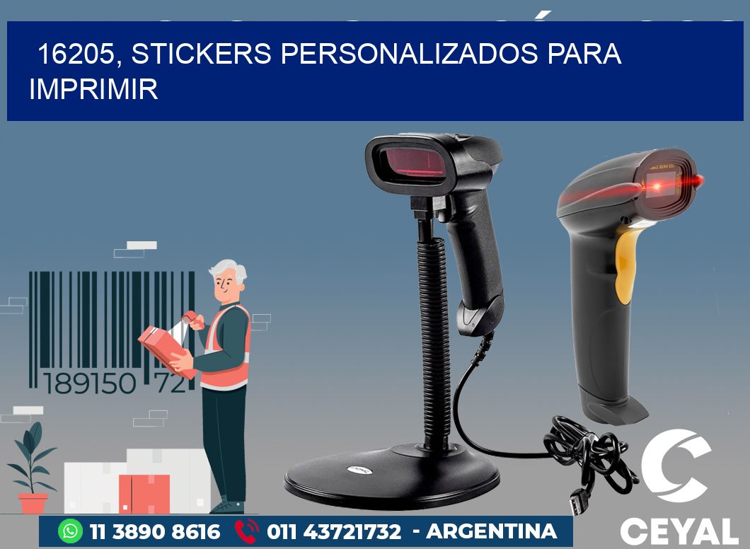 16205, stickers personalizados para imprimir