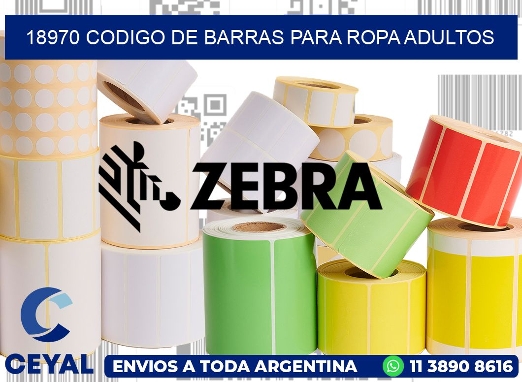 18970 CODIGO DE BARRAS PARA ROPA ADULTOS