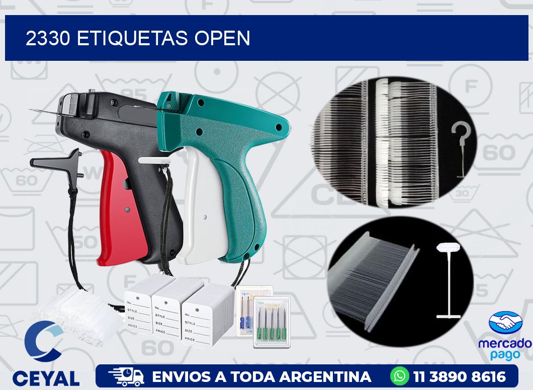 2330 ETIQUETAS OPEN