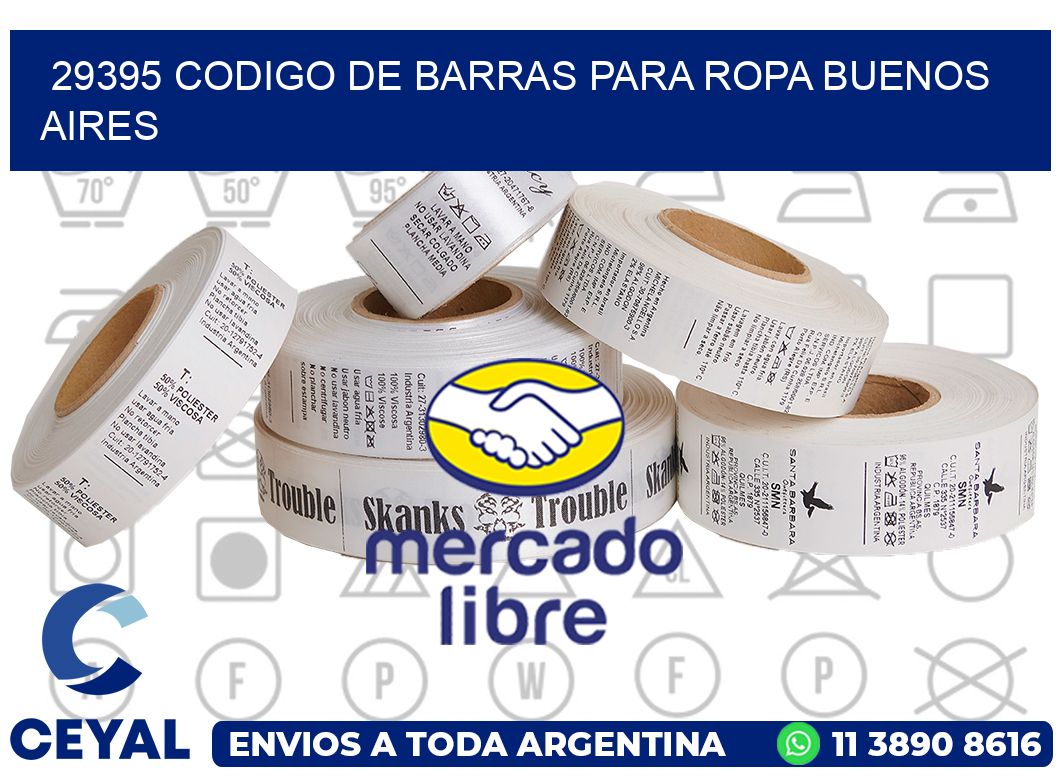 29395 CODIGO DE BARRAS PARA ROPA BUENOS AIRES