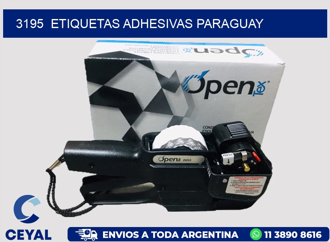 3195 ETIQUETAS ADHESIVAS PARAGUAY