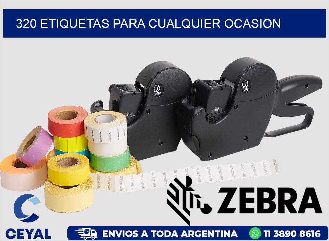 320 ETIQUETAS PARA CUALQUIER OCASION