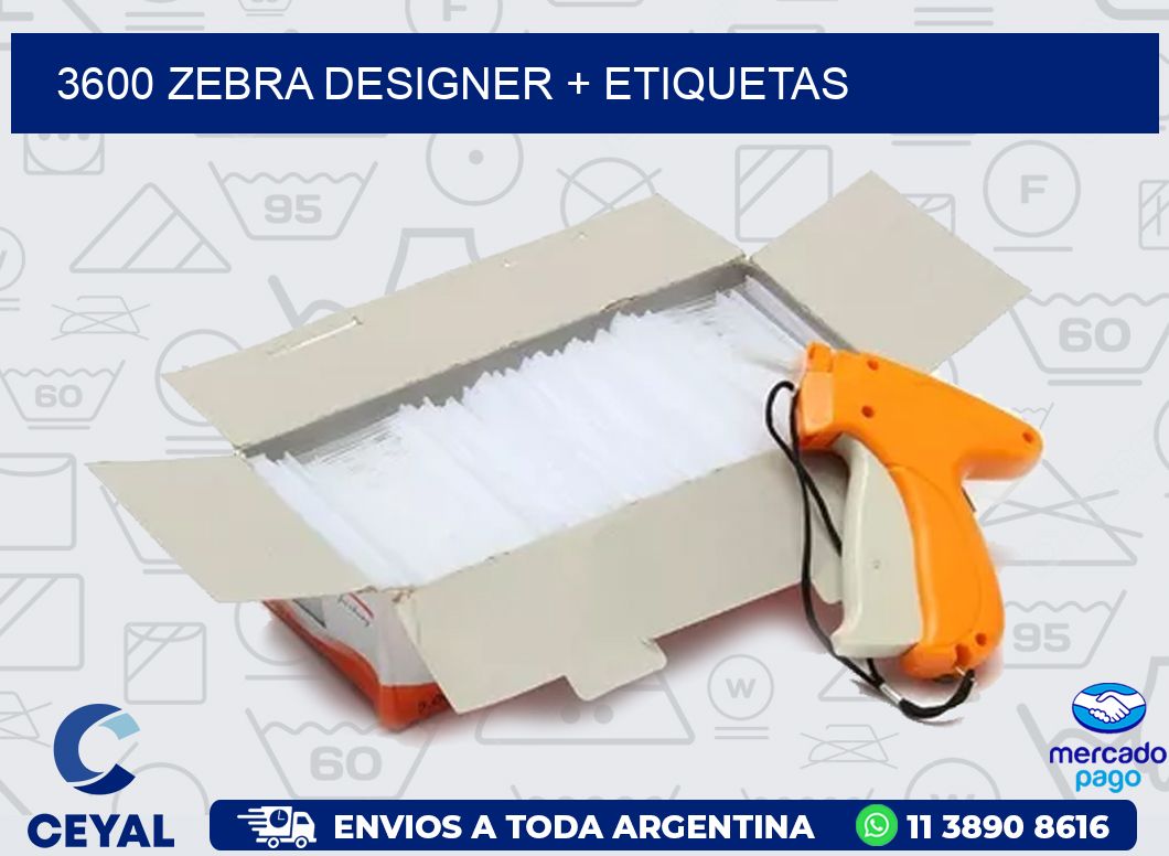 3600 ZEBRA DESIGNER + ETIQUETAS