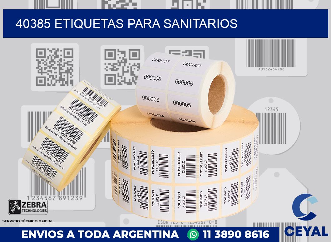 40385 ETIQUETAS PARA SANITARIOS