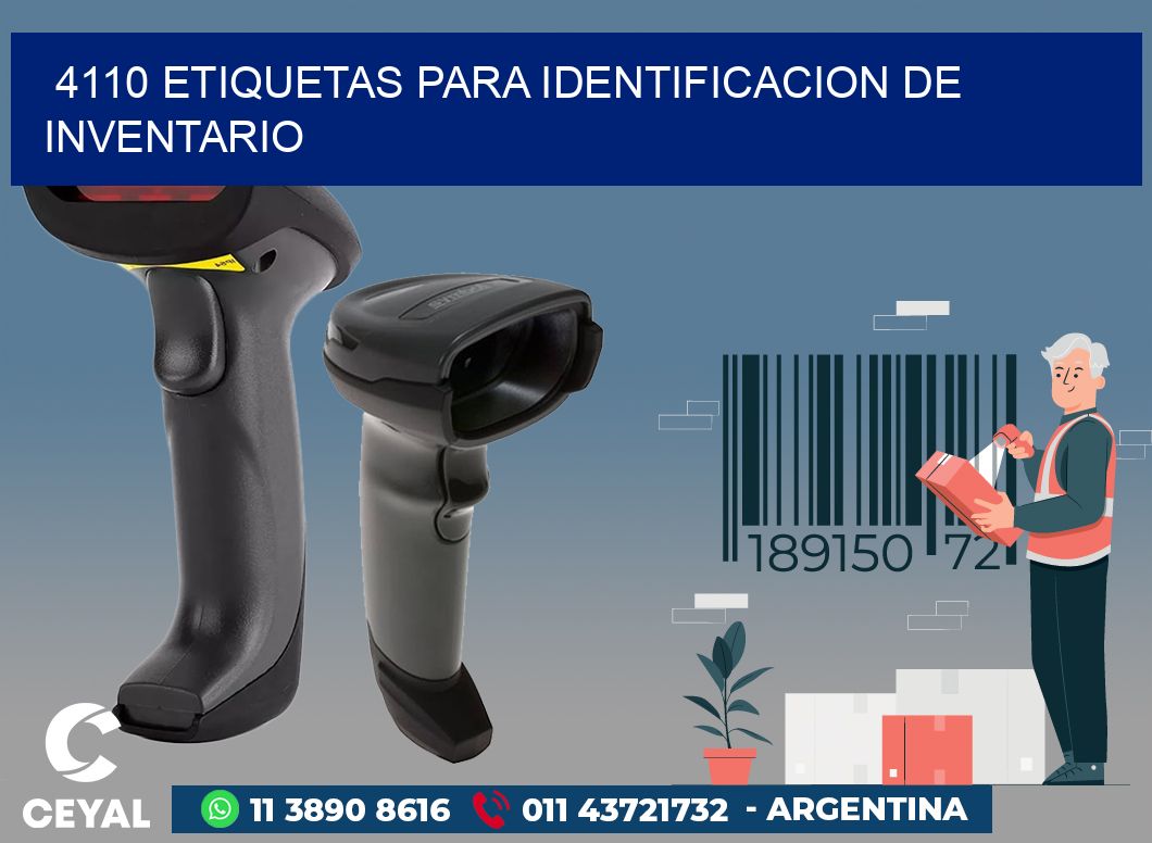 4110 ETIQUETAS PARA IDENTIFICACION DE INVENTARIO