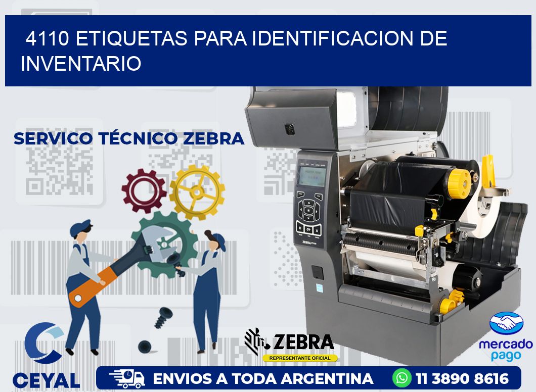 4110 ETIQUETAS PARA IDENTIFICACION DE INVENTARIO