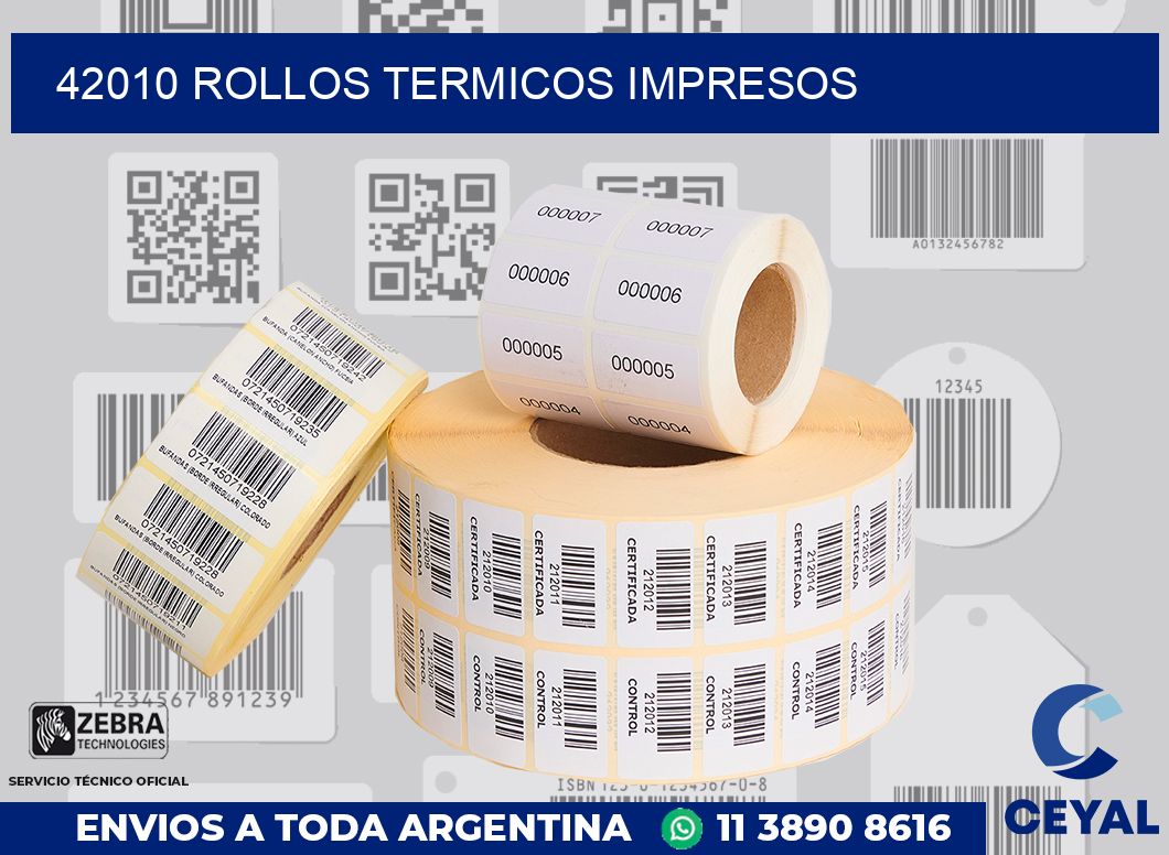 42010 ROLLOS TERMICOS IMPRESOS