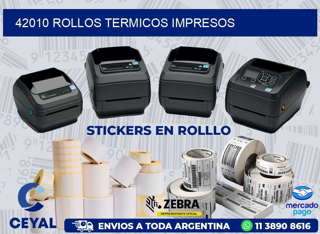 42010 ROLLOS TERMICOS IMPRESOS