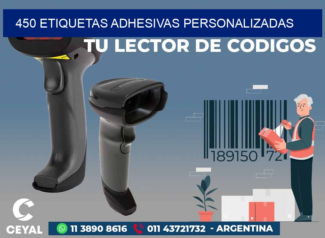 450 ETIQUETAS ADHESIVAS PERSONALIZADAS