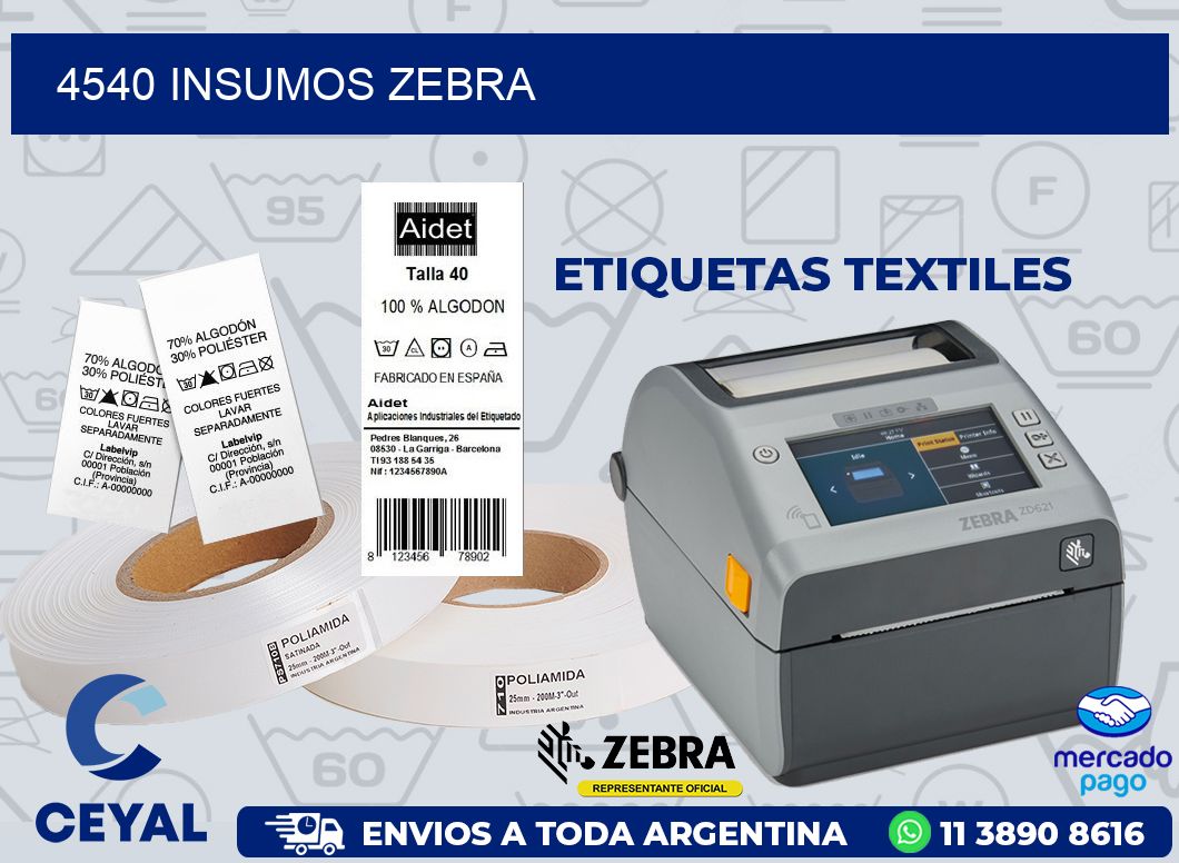 4540 INSUMOS ZEBRA