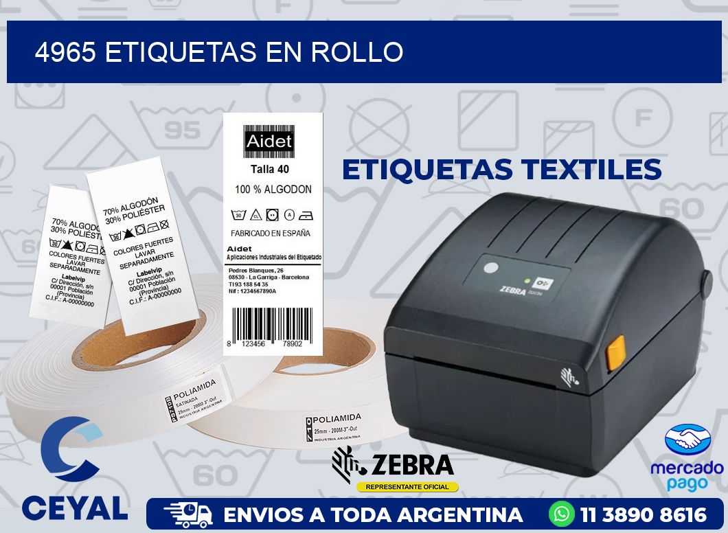 4965 ETIQUETAS EN ROLLO