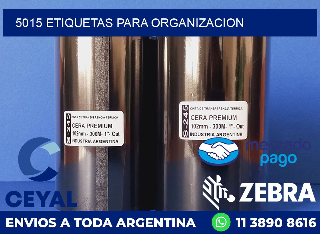 5015 ETIQUETAS PARA ORGANIZACION