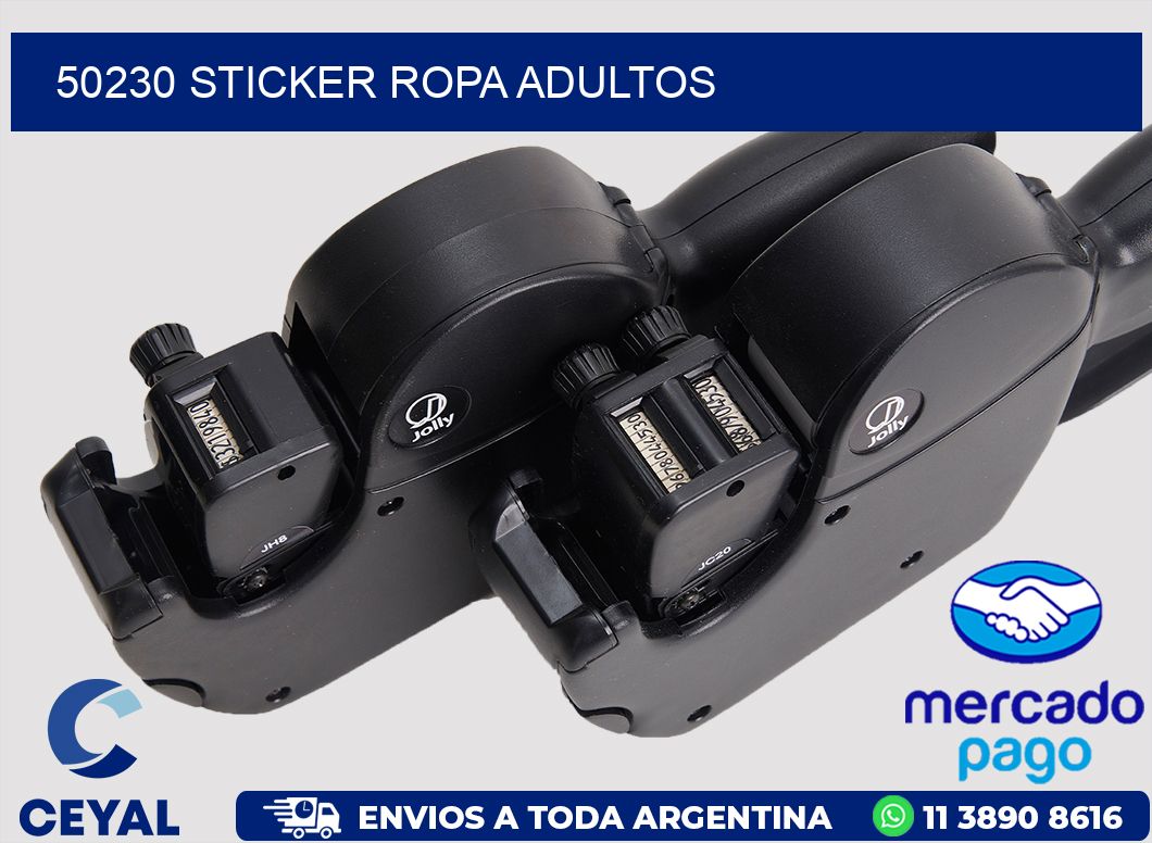 50230 STICKER ROPA ADULTOS