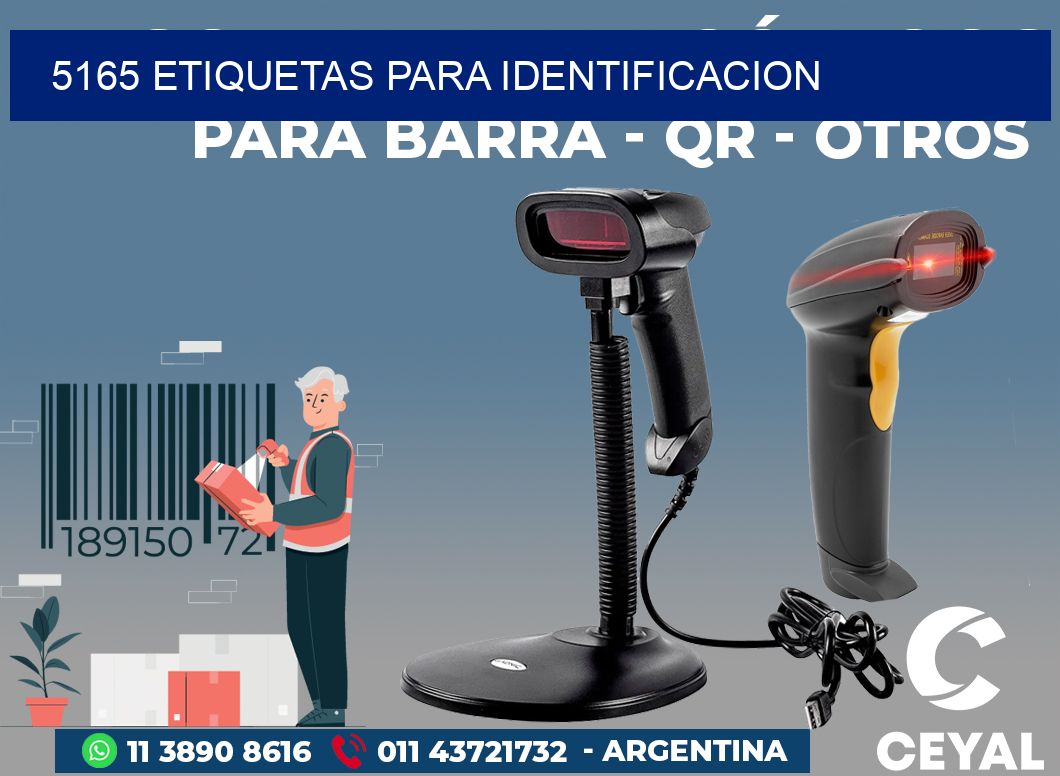 5165 ETIQUETAS PARA IDENTIFICACION