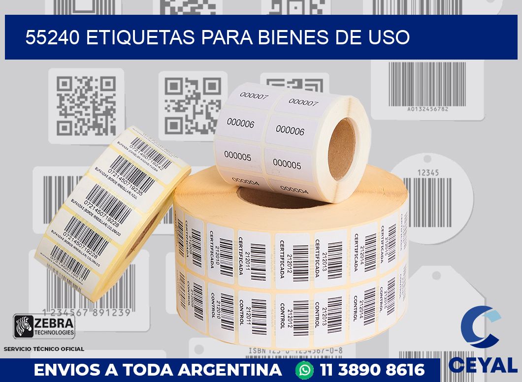 55240 ETIQUETAS PARA BIENES DE USO